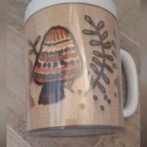 Vintage Thermo-Serv Mushroom Coffee Mug 1970's  Kitsch Mid Century